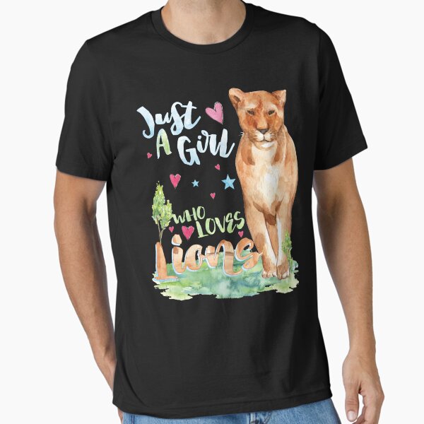 Item preview, Female Funny Lady Lion - Just A Girl Who Loves Lions designed and sold by Cheap Women's Shirts.