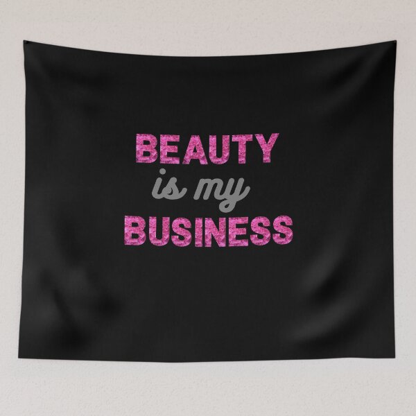 Item preview, Beauty is my Business - with black background designed and sold by Labradoodlesetc.