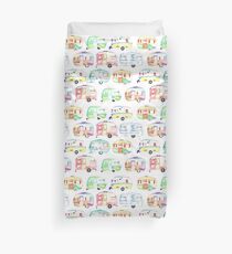 Retro Caravans Duvet Cover