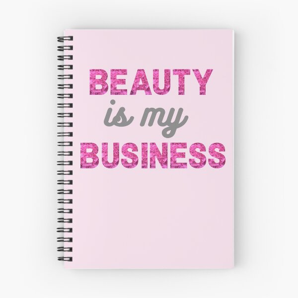 Item preview, Beauty is my Business - with light pink background designed and sold by Labradoodlesetc.
