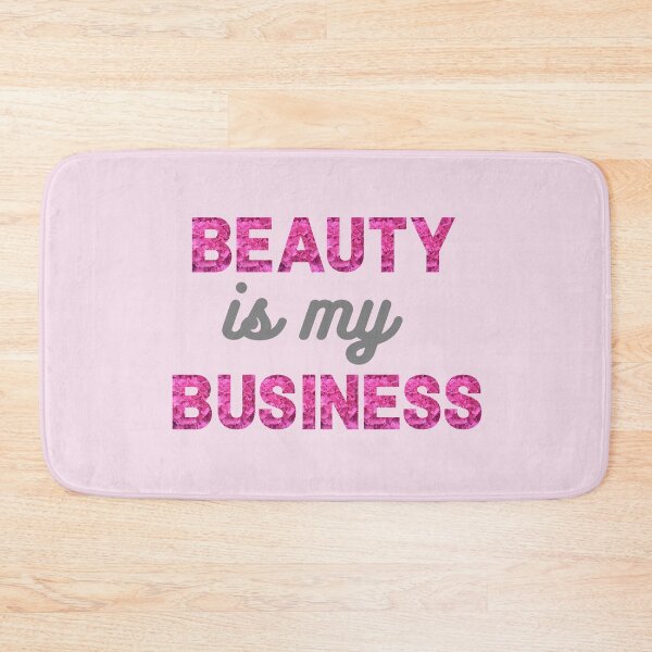 Item preview, Beauty is my Business - with light pink background designed and sold by Labradoodlesetc.
