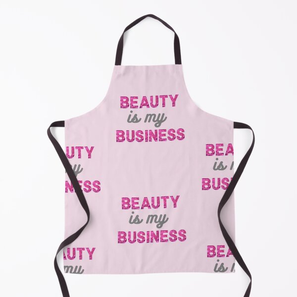 Item preview, Beauty is my Business - with light pink background designed and sold by Labradoodlesetc.