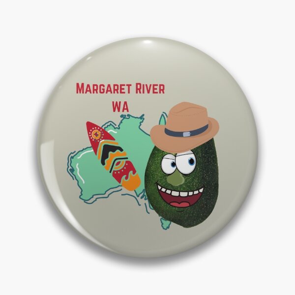Item preview,  Scared Angry Avocado Travel Around The World - Margaret River WA- Vegan Vegetarian Funny designed and sold by ezele.