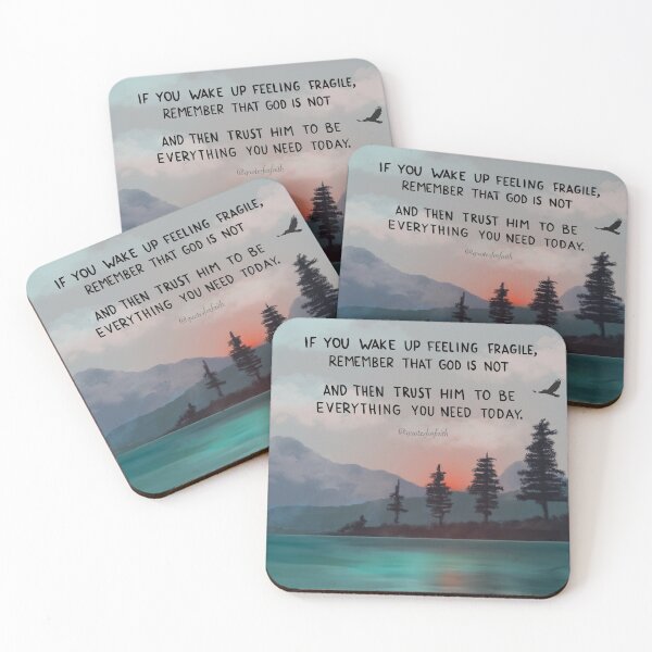 Item preview, Christian Quote "if you wake up feeling fragile'  designed and sold by ESDesignsNL.