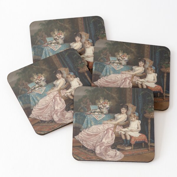 Item preview, A Mother and Daughter  - Auguste Toulmouche - Vintage Art designed and sold by RickE.