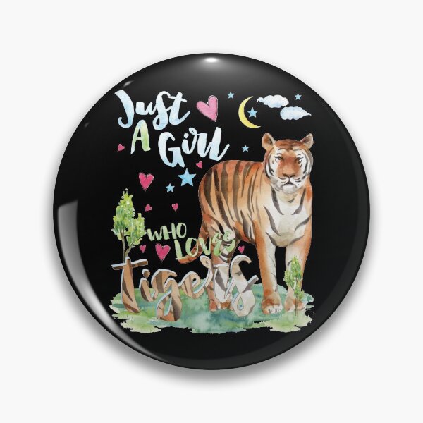 Item preview, Female Funny Lady Tiger - Just A Girl Who Loves Tigers Gift designed and sold by Cheap Women's Shirts.