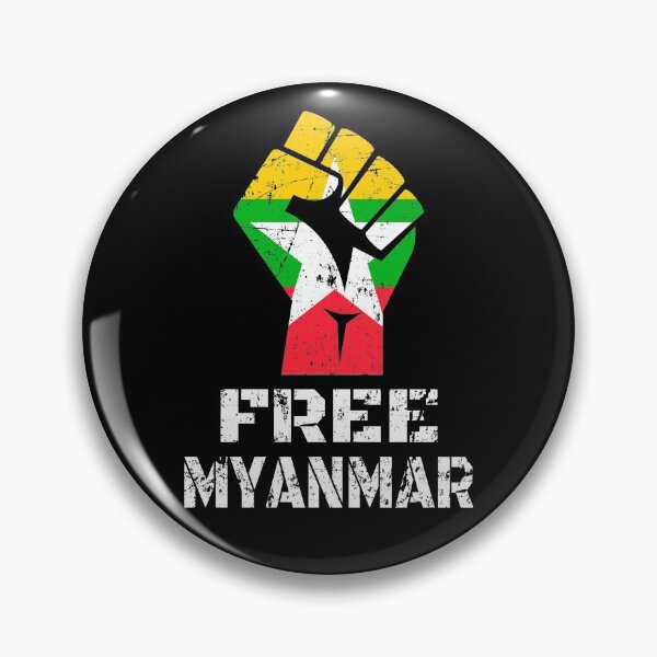 Item preview, Free Myanmar Flag Burma Strong designed and sold by MagicBoutique.