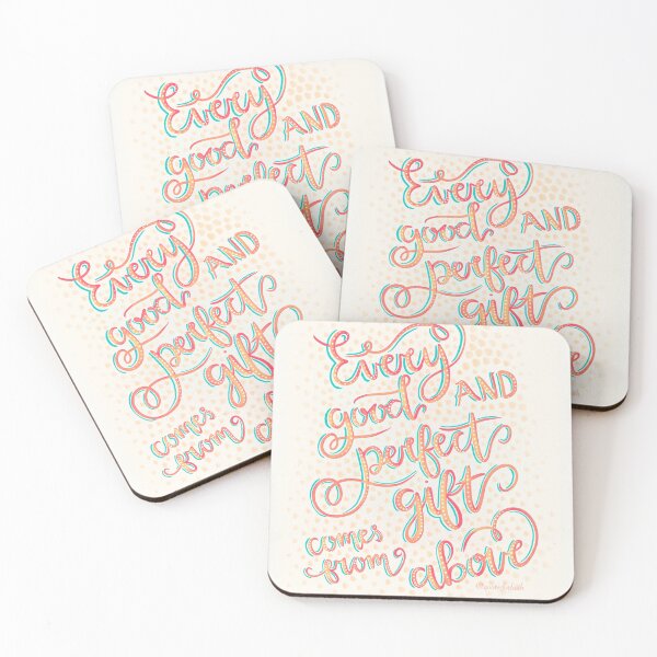 Item preview, Christian quote 'Every good and perfect gift comes from above'  designed and sold by ESDesignsNL.