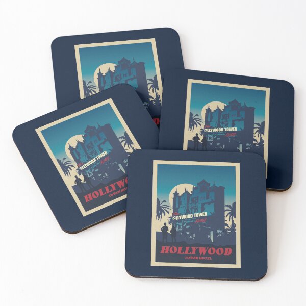 Item preview, Hollywood Tower Hotel - Minimalist Travel Style - Theme Park Art designed and sold by MainStreetStudo.