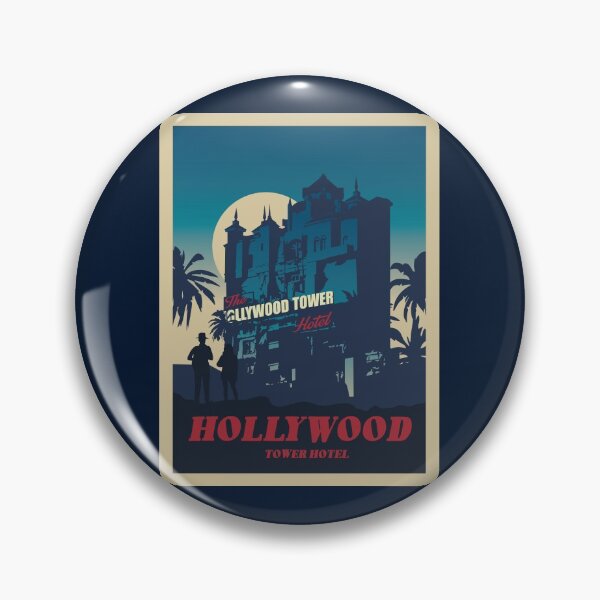 Item preview, Hollywood Tower Hotel - Minimalist Travel Style - Theme Park Art designed and sold by MainStreetStudo.