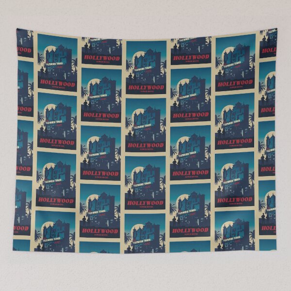 Item preview, Hollywood Tower Hotel - Minimalist Travel Style - Theme Park Art designed and sold by MainStreetStudo.