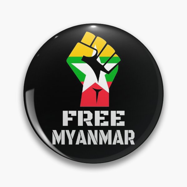 Item preview, Free Myanmar Flag Burma Protest designed and sold by MagicBoutique.