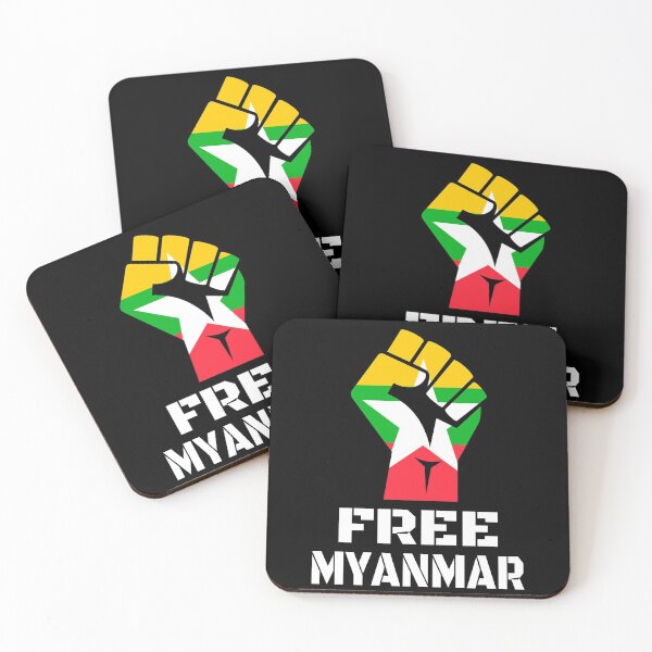 Item preview, Free Myanmar Flag Burma Protest designed and sold by MagicBoutique.