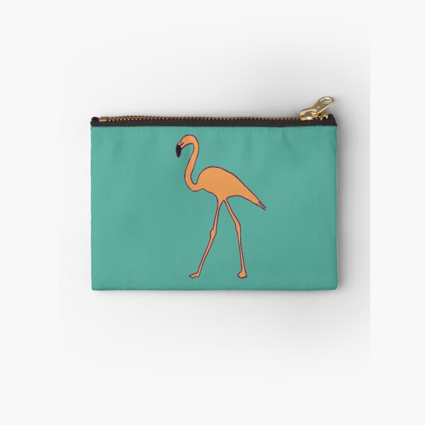 Item preview, Single flamingo (orange and green) designed and sold by Attenborough_Fan.