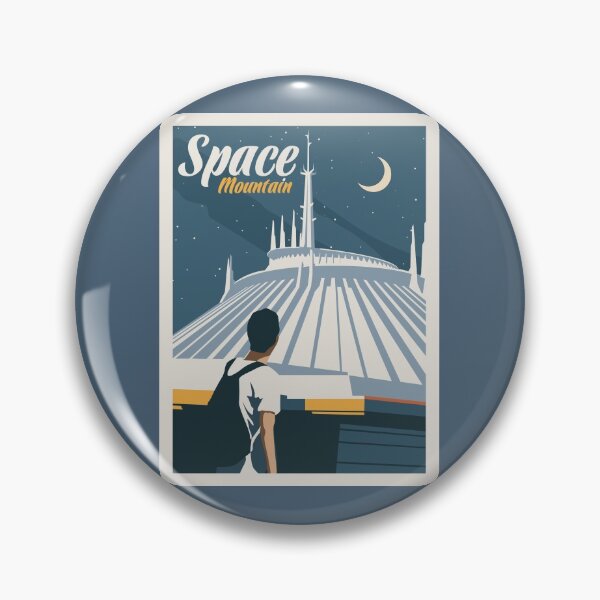 Item preview, Space Mountain - Minimalist Travel Style - Theme Park Art designed and sold by MainStreetStudo.