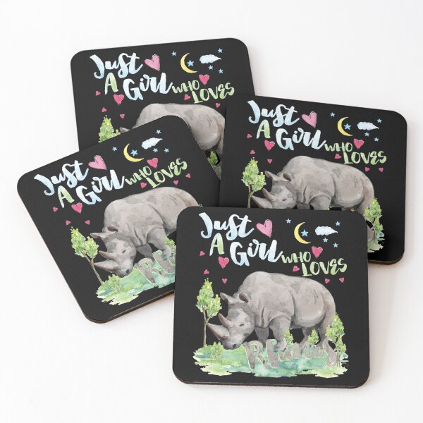 Item preview, Female Funny Lady Rhino - Just A Girl Who Loves Rhinos Gift designed and sold by Cheap Women's Shirts.