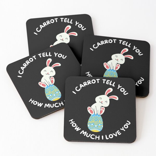 Item preview, I Carrot Tell You How Much I Love You, Funny Easter Punny Egg Gift. designed and sold by PrettyAmazing.