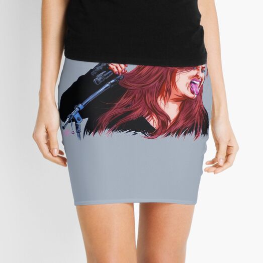 Wynona Judd - An illustration by Paul Cemmick Mini Skirt