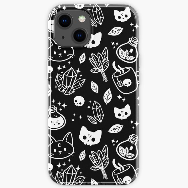Herb Witch // Black and White | Nikury iPhone Soft Case