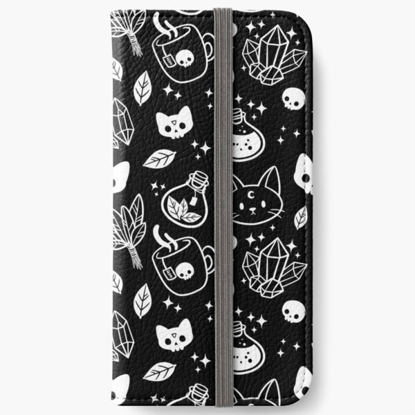 Herb Witch // Black & White iPhone Wallet