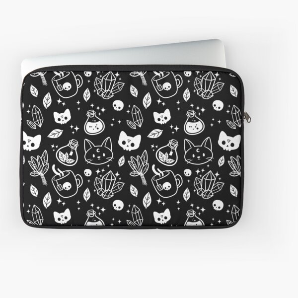 Herb Witch // Black and White | Nikury Laptop Sleeve