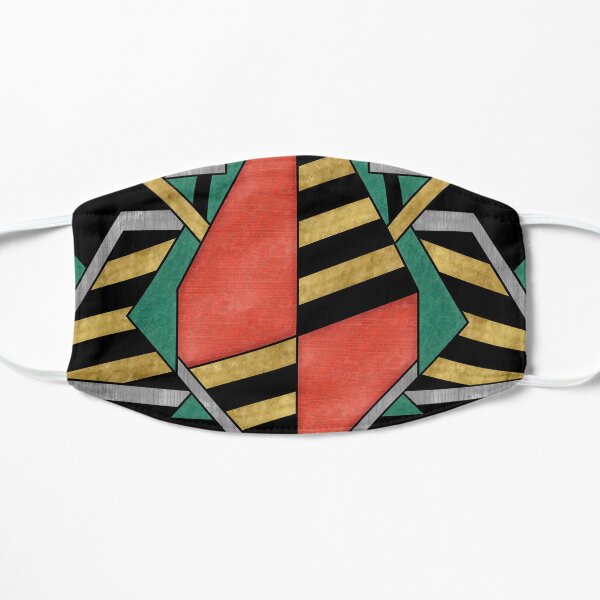 Dragon's Egg - Geometric Abstract Design Flat Mask