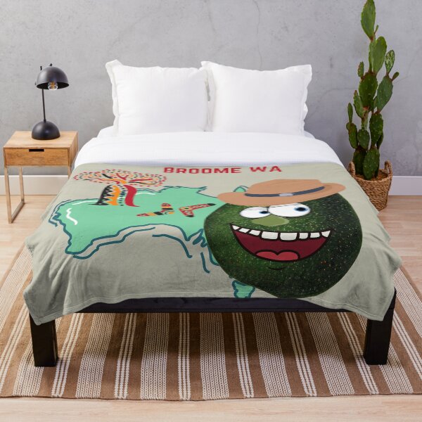 Artikelvorschau, Scared Angry Avocado Reisen um die Welt - Broome WA - Vegan Vegetarian Funny entworfen und verkauft von ezele.