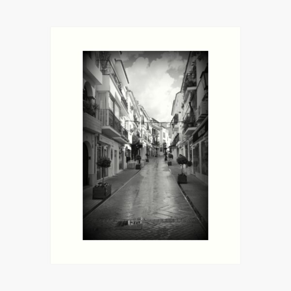 Made in Spain Collection - Mijas White Village Wall Art, Canvas