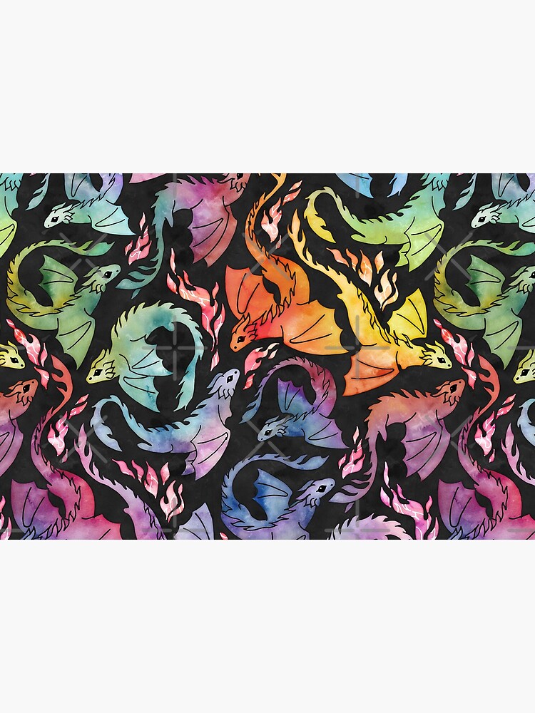Dragon fire dark rainbow by adenaJ