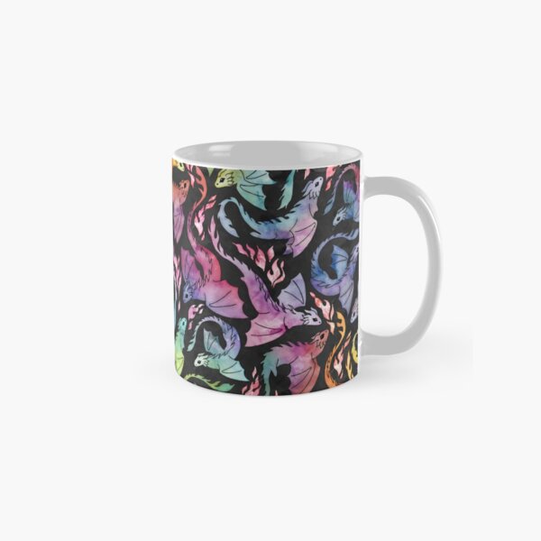 Dragon fire dark rainbow Classic Mug