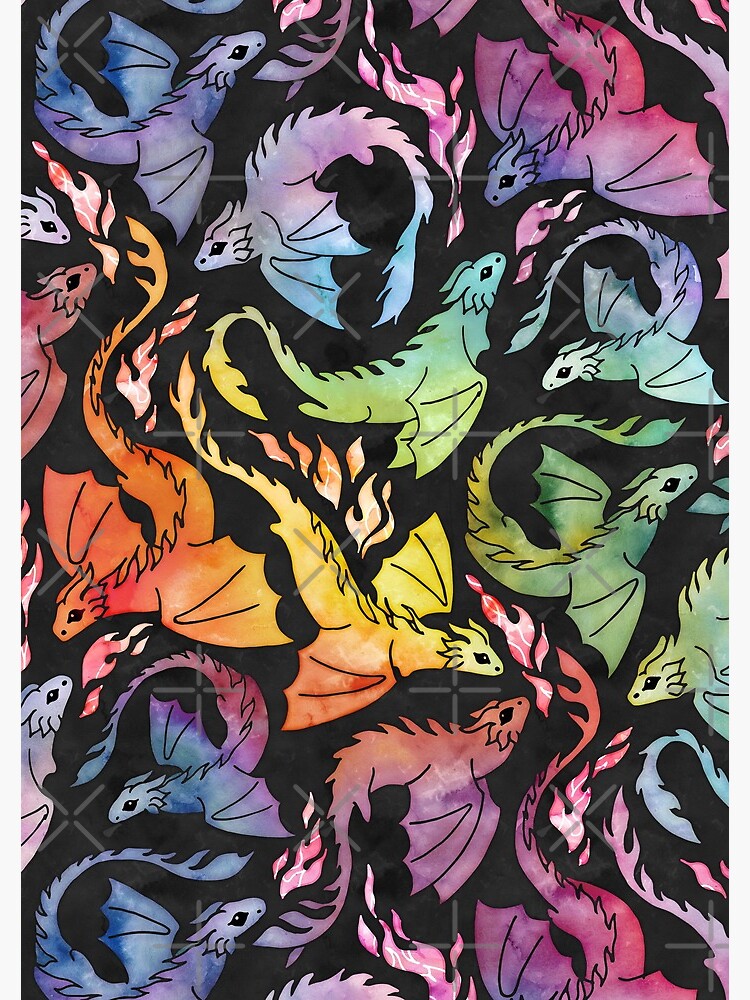Dragon fire dark rainbow by adenaJ