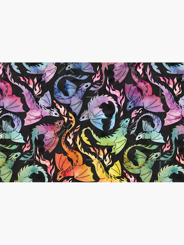 Dragon fire dark rainbow by adenaJ