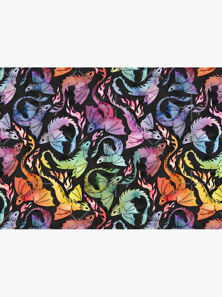 Dragon fire dark rainbow by adenaJ