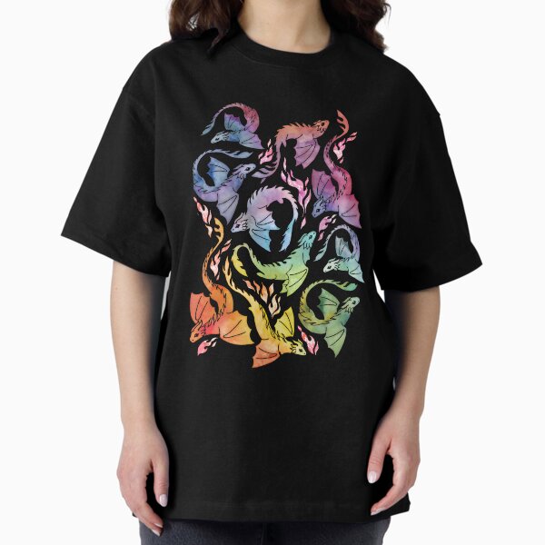 Vista previa del artículo con la obra «Dragón fuego arcoiris oscuro», diseñado y vendido por adenaJ.