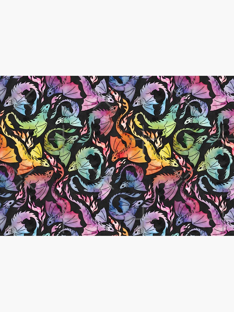 Dragon fire dark rainbow by adenaJ