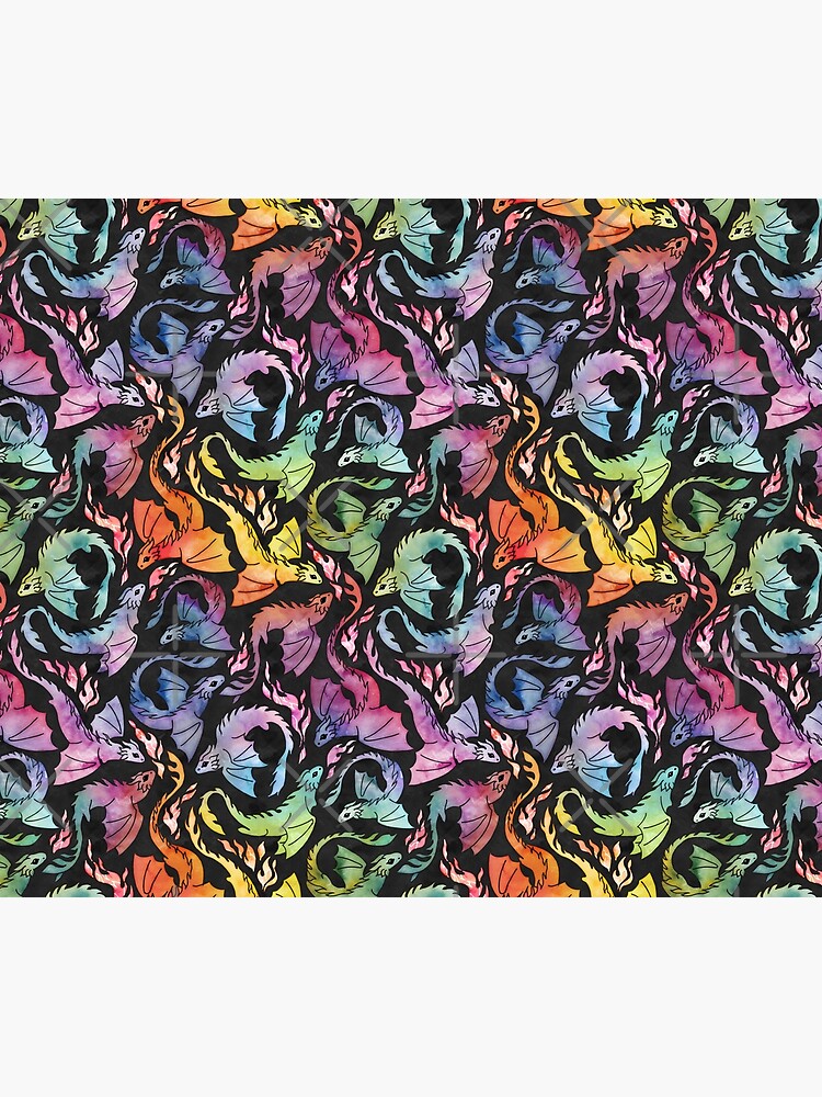 Dragon fire dark rainbow by adenaJ