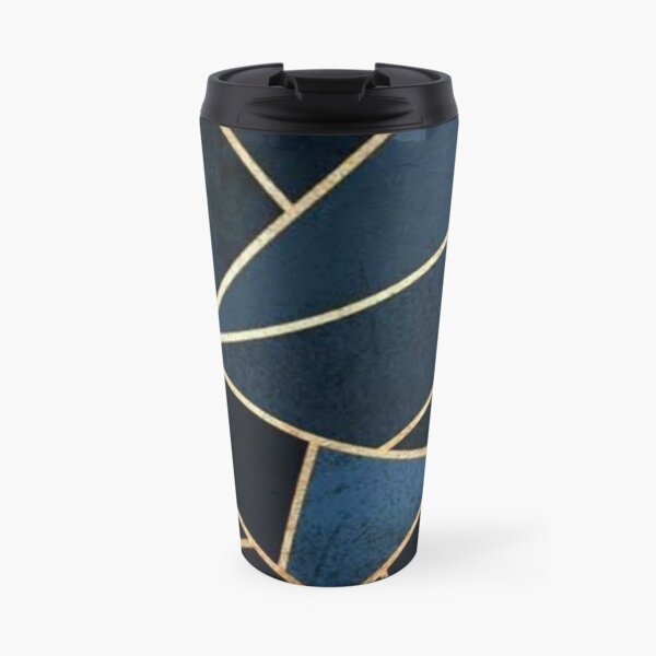 Triangle gold pattern Travel Mug