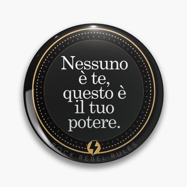 Item preview, Nessuno è te, questo è il tuo potere. designed and sold by RockRebelRules.
