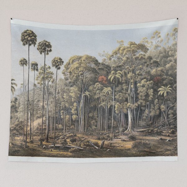 Item preview, Cabbage Tree Forest by Eugene von Guerard designed and sold by redoARTstore.