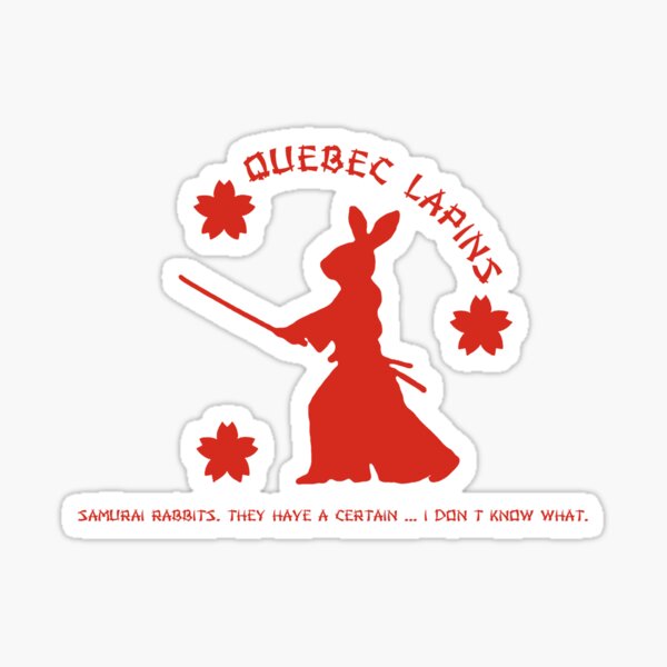 Quebec Lapins Alternate Logo. Sticker
