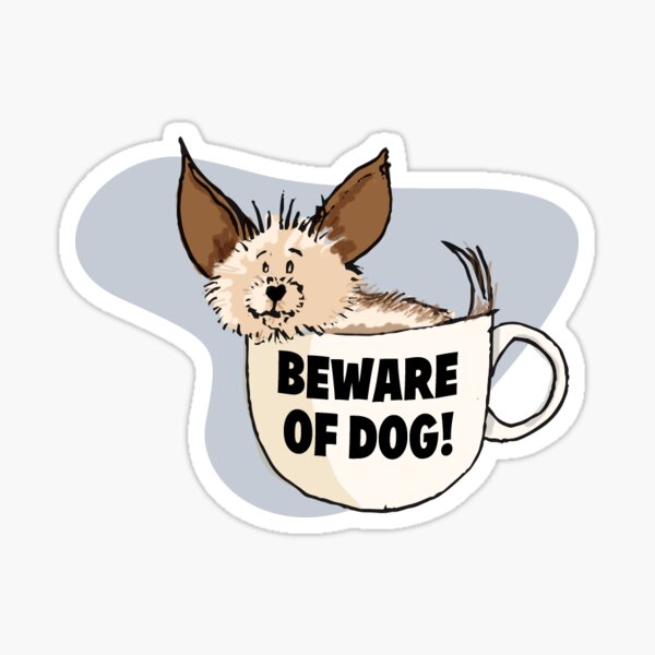 Beware Of Dog Sticker