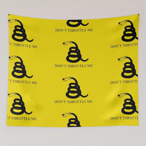Item preview, Don't Throttle Me Internet Neutrality Alternative Fictional Flag designed and sold by Canvas  Fusion.