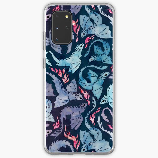 Aperçu de l'œuvre Dragon feu turquoise foncé et violet créée et vendue par adenaJ.