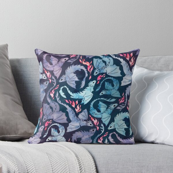 Item preview, Dragon fire dark turquoise and purple designed and sold by adenaJ.
