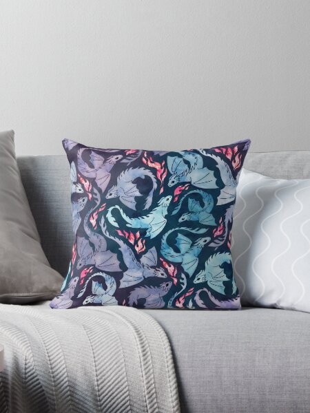 Item preview, Dragon fire dark turquoise and purple designed and sold by adenaJ.