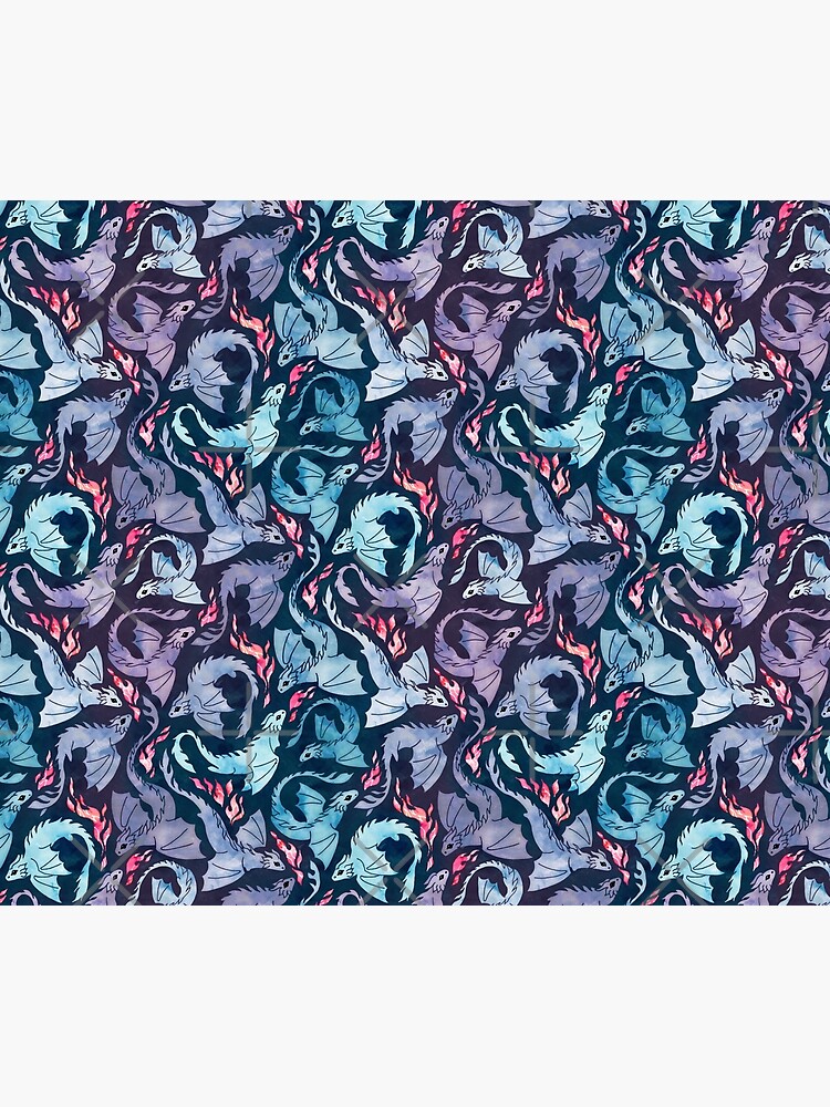 Dragon fire dark turquoise and purple by adenaJ