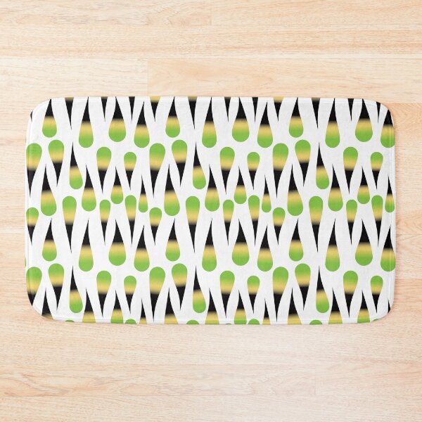 Item preview, Raindrops  of Jamaica - Green Yellow Black  designed and sold by ArtandPatterns1.