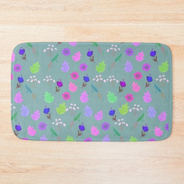 Item preview, Colorful Tiny Flowers and Leaves Vivid Colors, Colorful Floral Leafy Pattern designed and sold by Warenae.