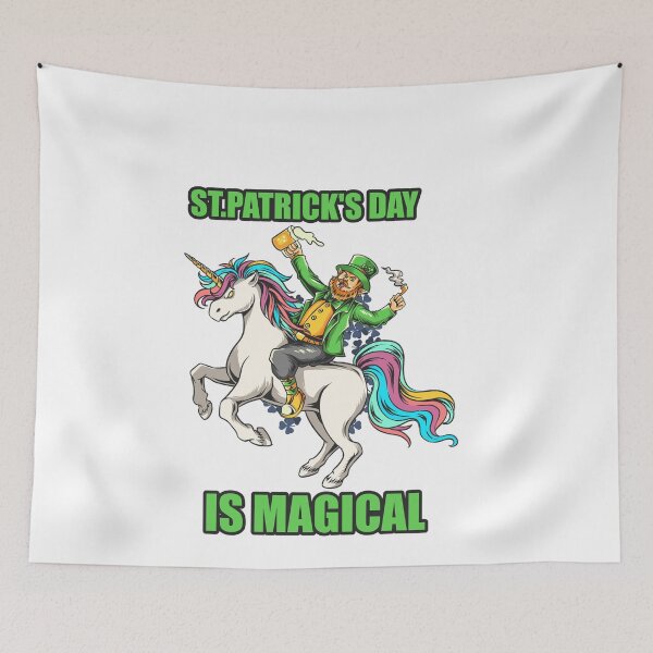 Item preview, Unicorn St patrick is magical designed and sold by TheFlipRepublic.
