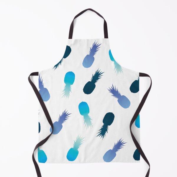 Item preview, pineapple  blue seamless pattern designed and sold by pineappledizajn.